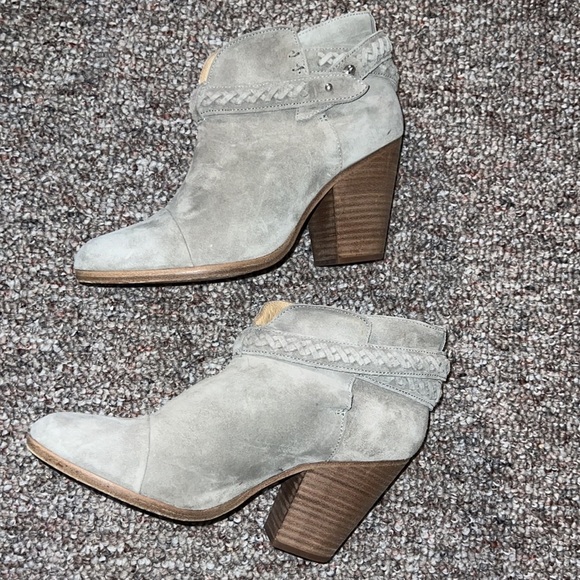 Rag & Bone Harrow grey braided nubuck boots​ - Picture 9 of 13